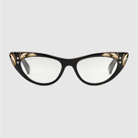 occhiali gucci 275s001|Gucci cat eye frame.